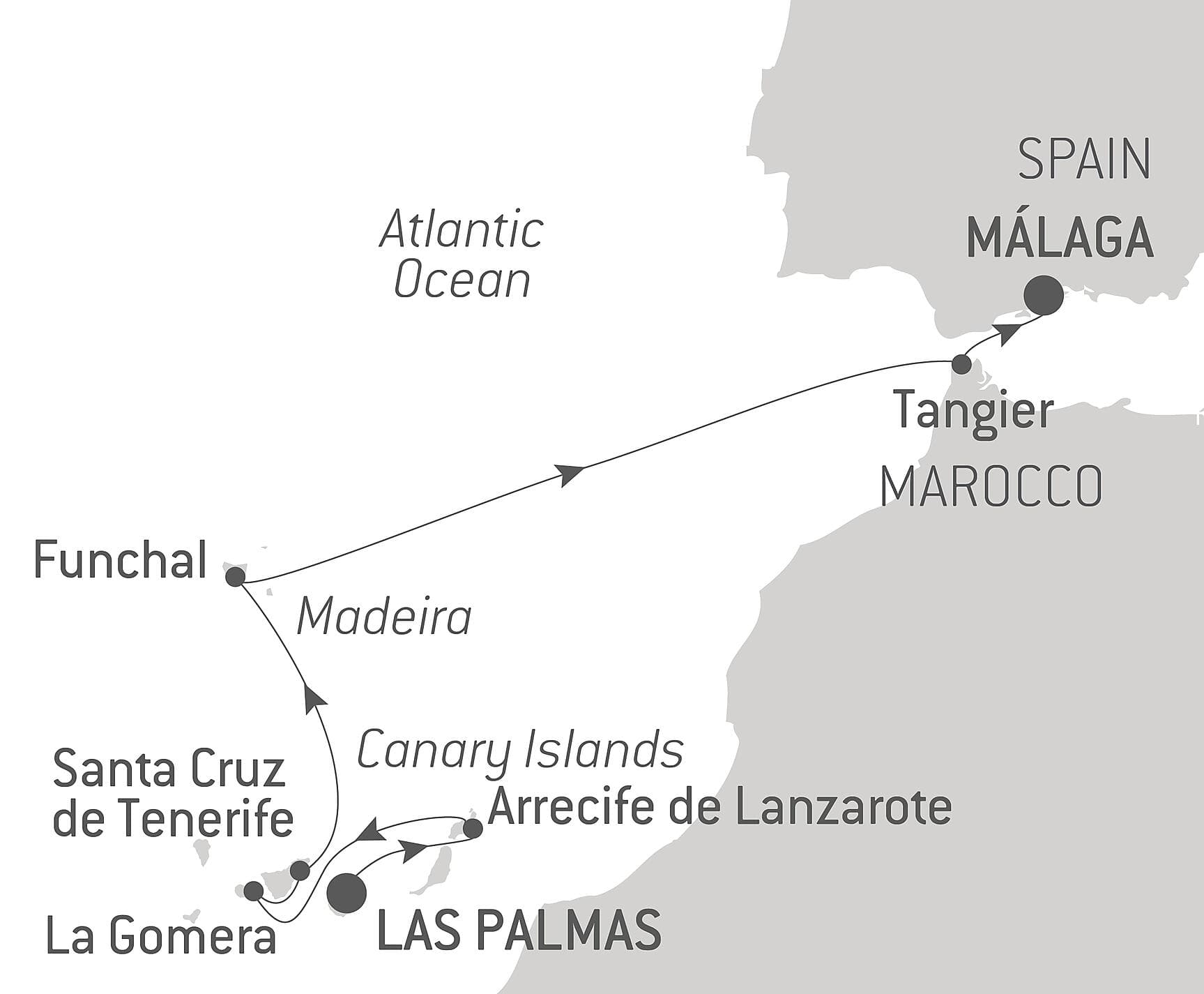 Atlantic Odyssey from the Canary Islands to the Iberian Peninsula