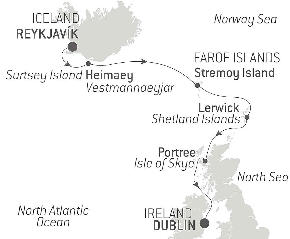 Total Solar Eclipse from Iceland to Ireland