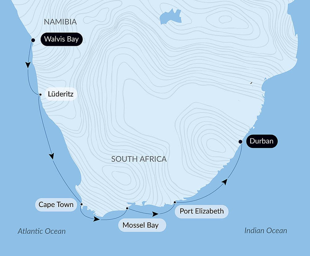 Namibian & South African Coastlines null