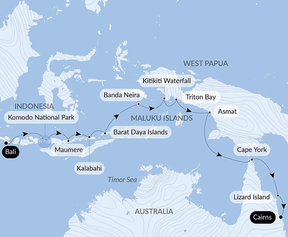 Tropical Odyssey between Indonesia and North East Australia null