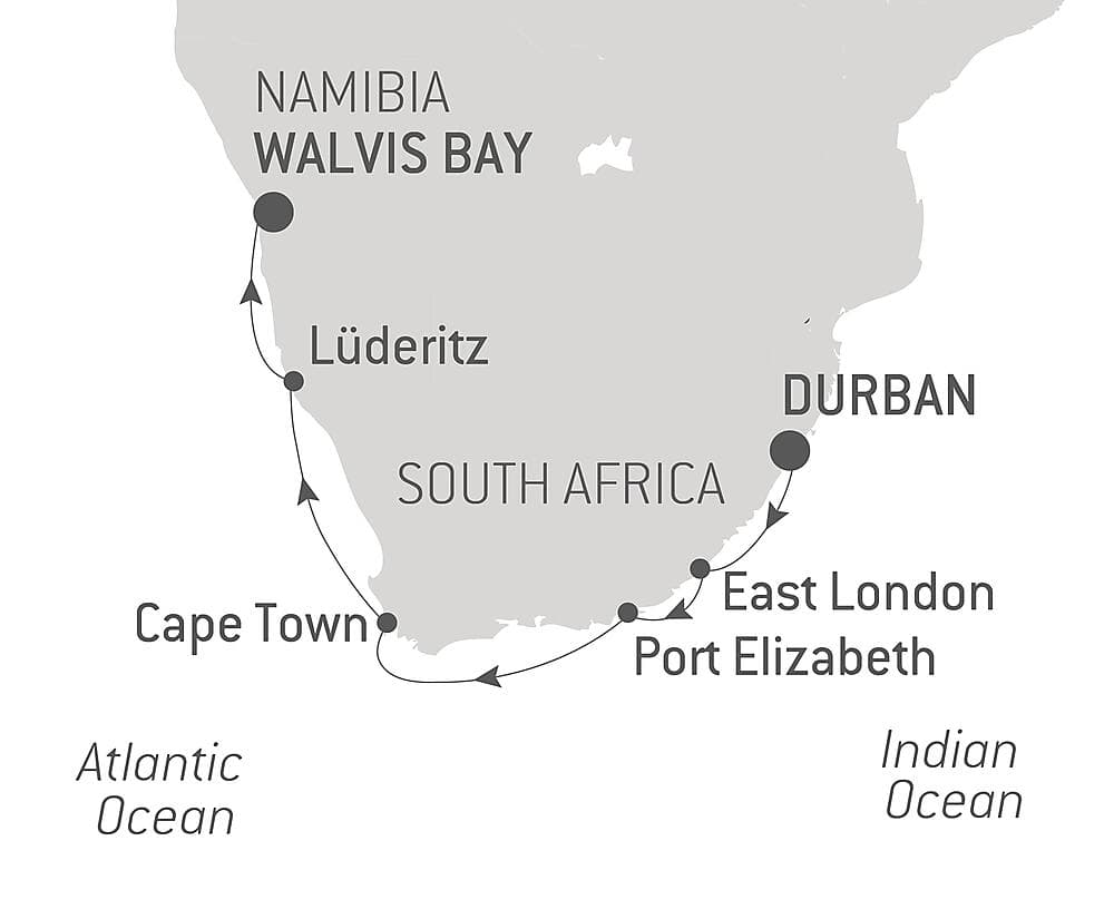 South Africa and Namibia by Sea: Around the Cape of Good Hope – with Smithsonian Journeys