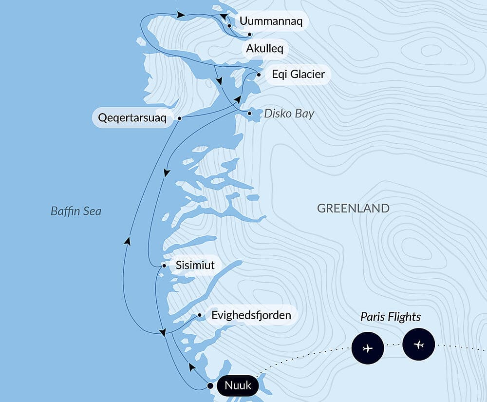 Disko Bay and Inuit villages null