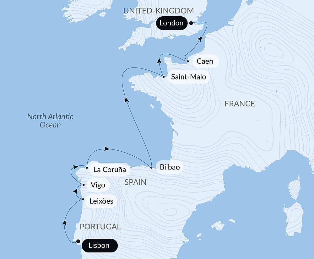 Lisbon to London: Cruising Europe's Western Shores – with Smithsonian Journeys null