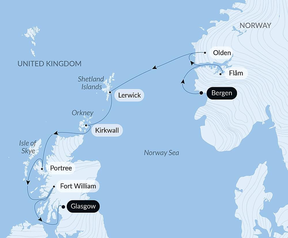 Scottish Isles and Norwegian Fjords Voyage – with Smithsonian Journeys null