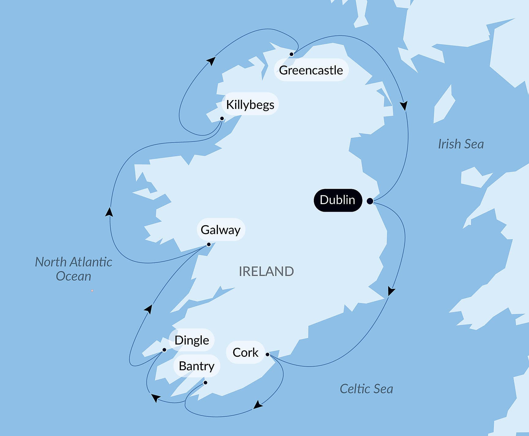 Circumnavigation of the Emerald Isle