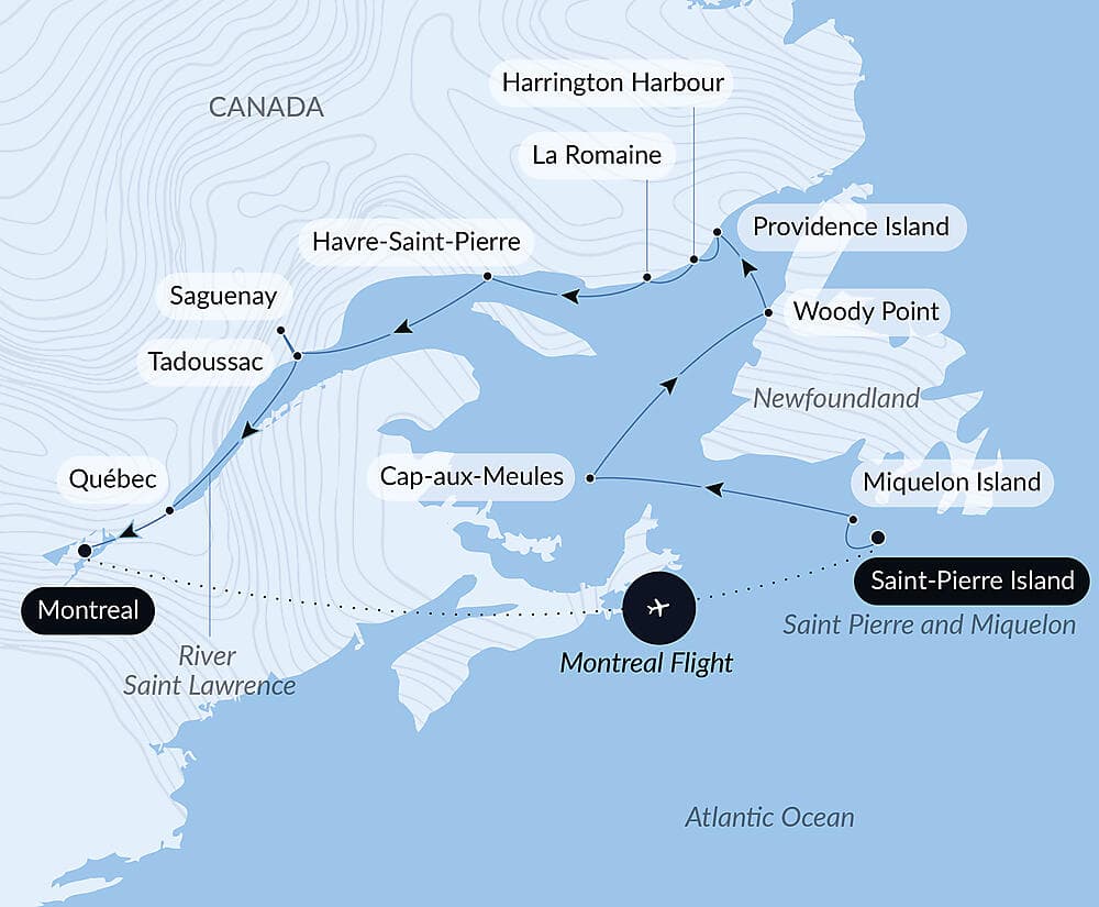 Exploration along Saint Lawrence null