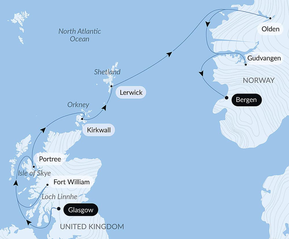 Scottish Isles and Norwegian Fjords Voyage – with Smithsonian Journeys null