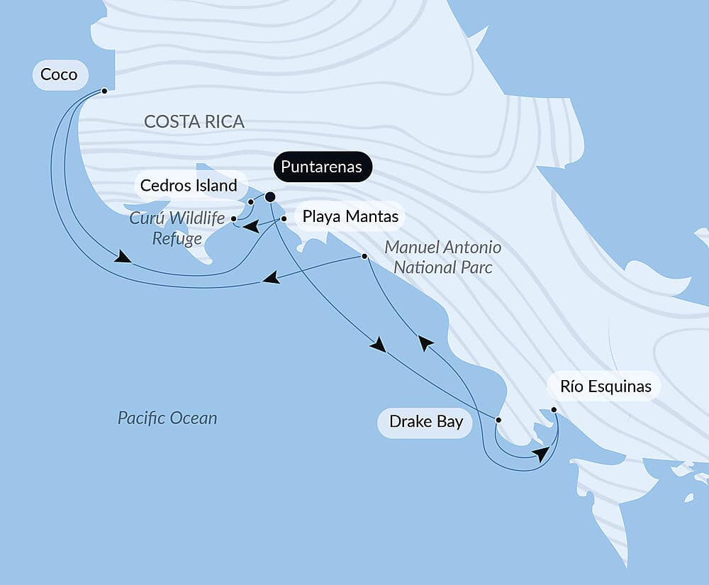 Pacific Coast of Costa Rica null