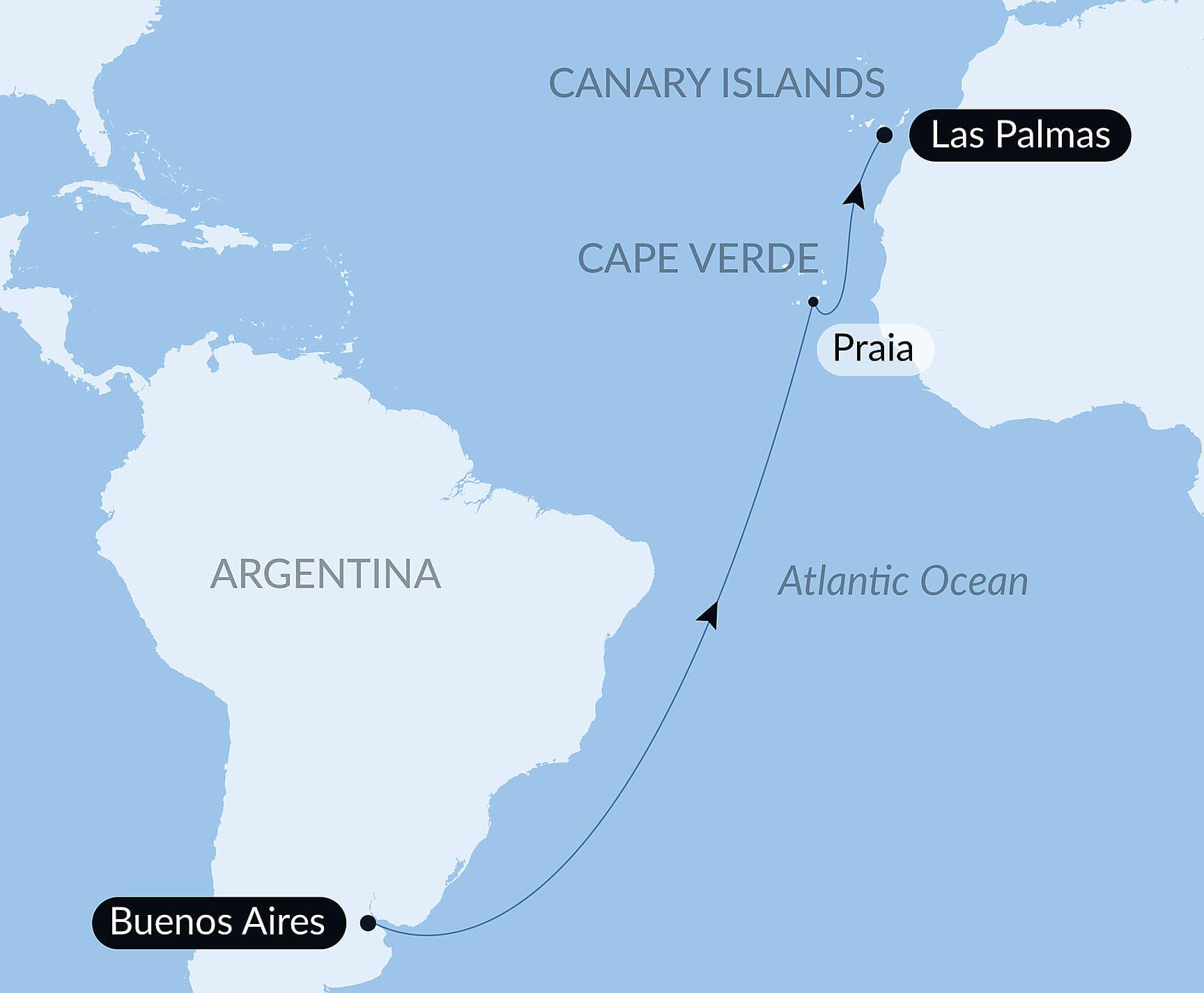 Ocean Voyage: Buenos Aires -  Las Palmas de Gran Canaria