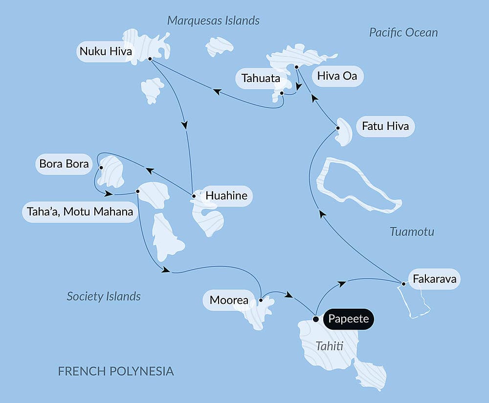 Marquesas, The Tuamotus & Society Islands