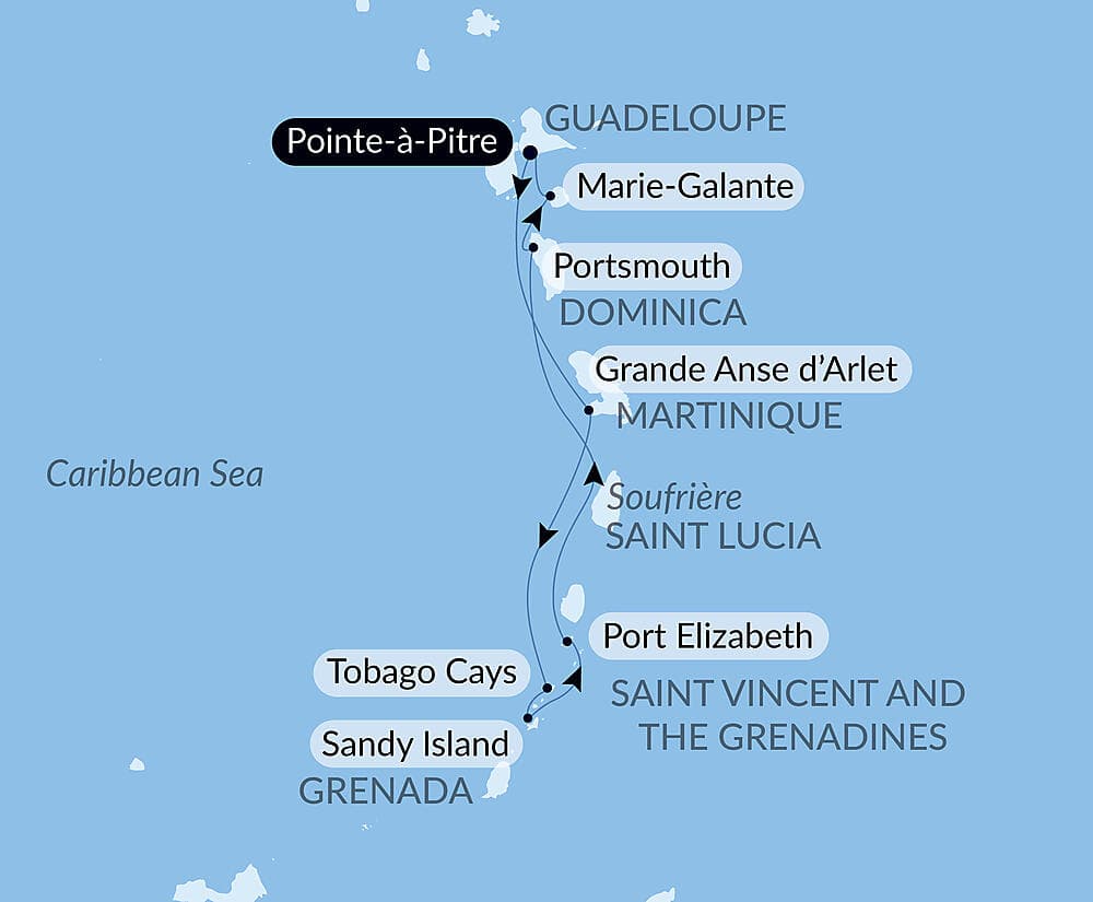 Gliding the Waters of the Windward Islands