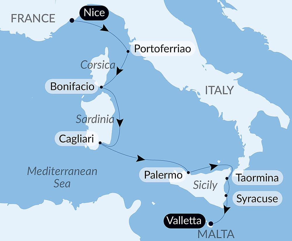 Mediterranean Island Voyage: Sicily, Sardinia, Corsica, and Elba – with Smithsonian Journeys